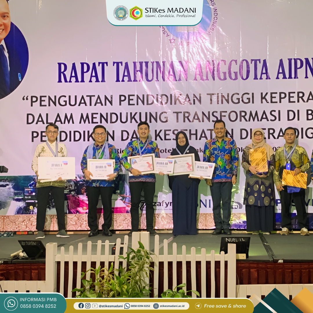 STIKES Madani Institusi Peraih Predikat “Gold” Kategori Kelulusan (UKOM) Nasional